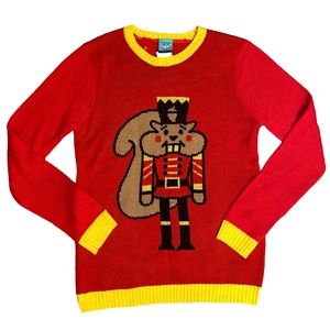 NORTHER POLE  | TOY SOLDIER SQUIRREL CHRISTMAS SWEATER  SZ S